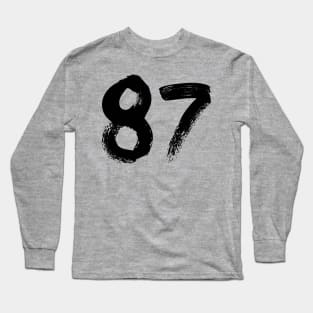 Number 87 Long Sleeve T-Shirt